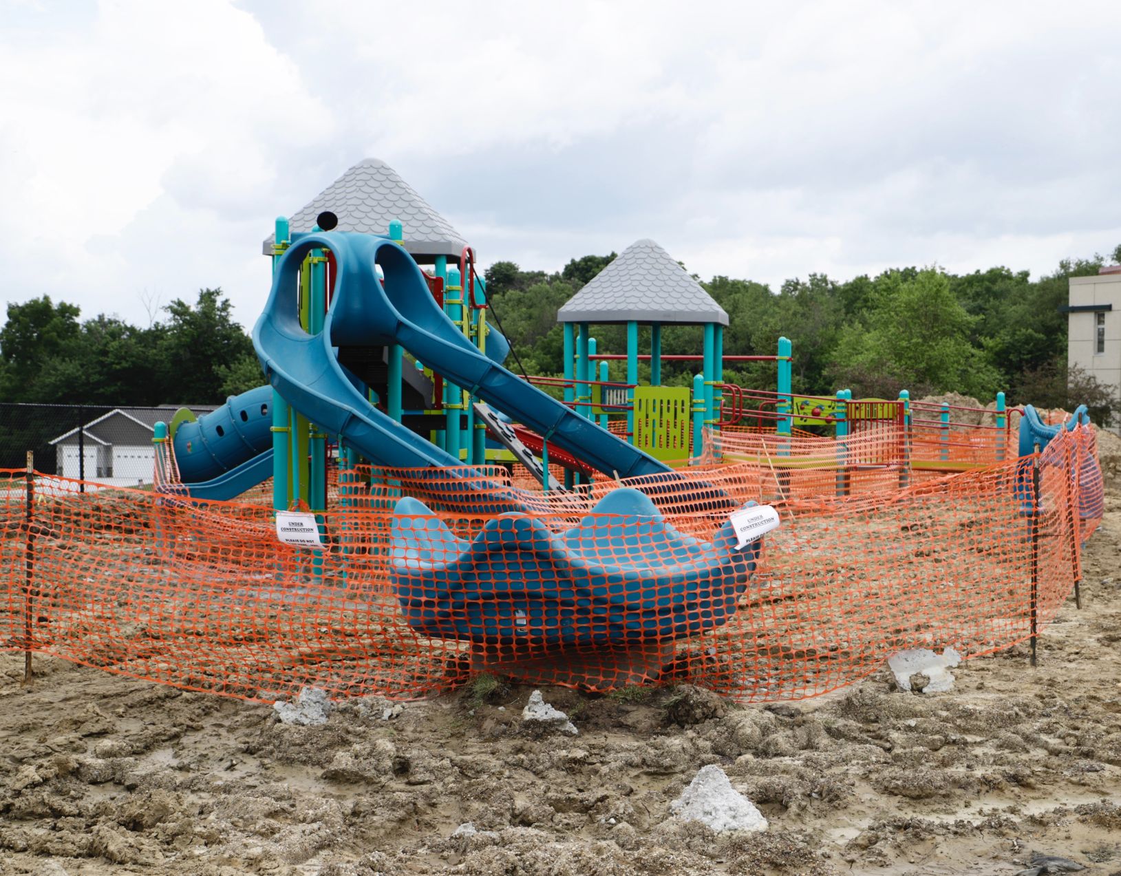 Inclusive playground under construction